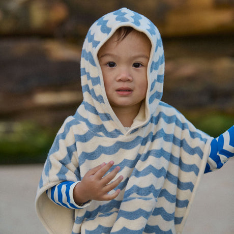 Nature Baby Poncho Towel - Waves