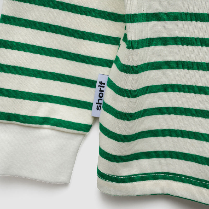 Sherif LS Pepe Tee - Green Stripe