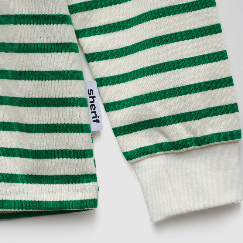 Sherif LS Pepe Tee - Green Stripe