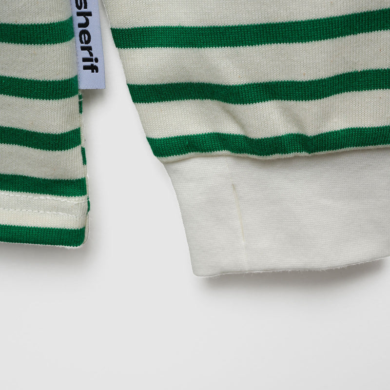 Sherif LS Pepe Tee - Green Stripe