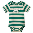 Nature Baby Short Sleeve Bodysuit - Dog Walk Peppermint