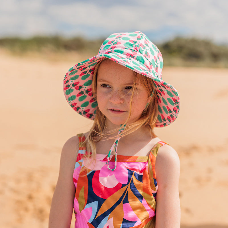 Acorn Swim Hat - Strawberry