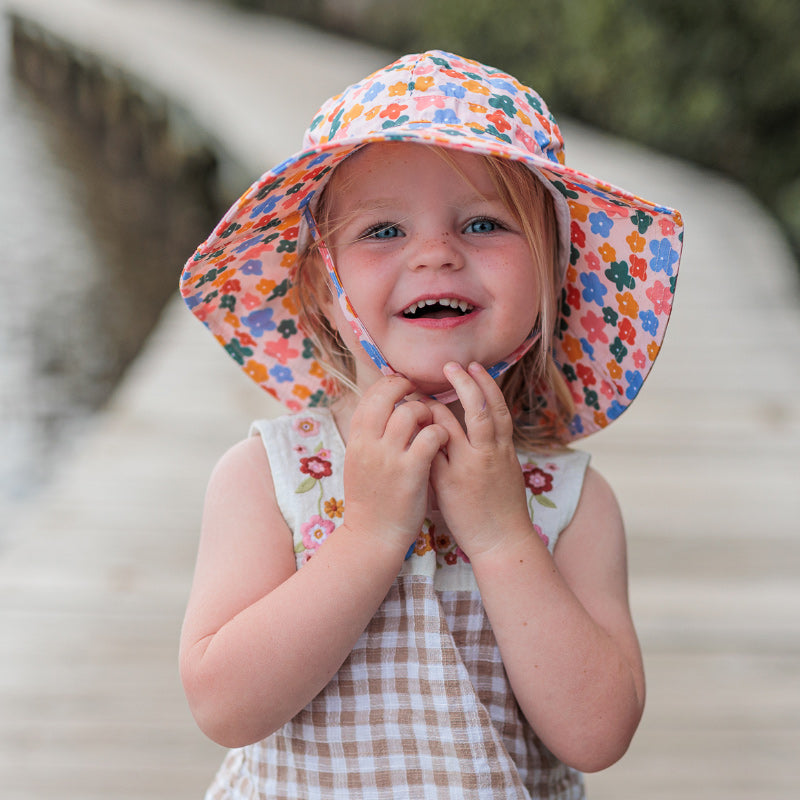 Acorn Wide Brim Hat - Flower Field