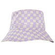 Acorn Broad Brim Hat - Lavender Checks