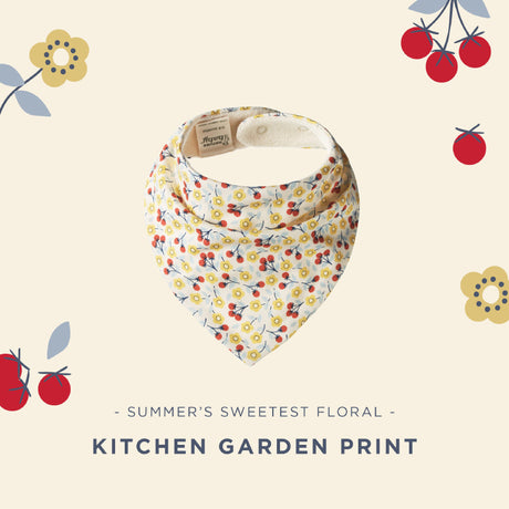 Nature Baby Triangle Bib - Kitchen Garden