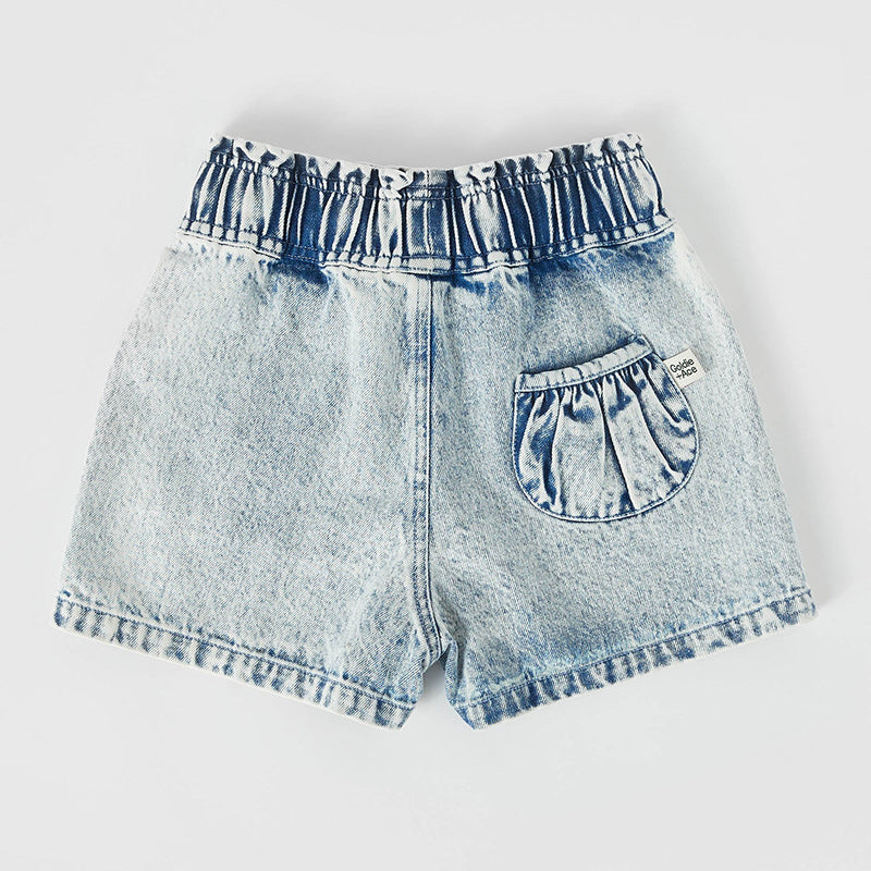 Goldie And Ace Ziggy Shorts - Denim Strawberry