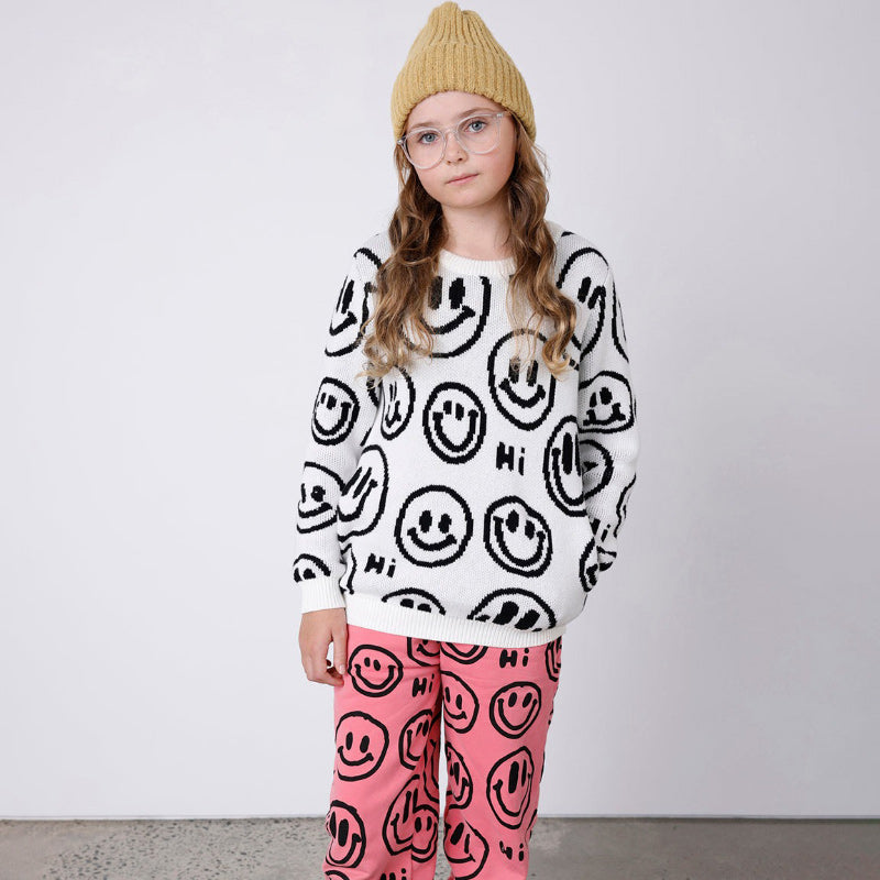 Minti Happy Knit Crew - Cream