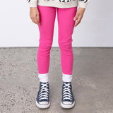 Minti Deluxe Rib Tights - Bright Pink
