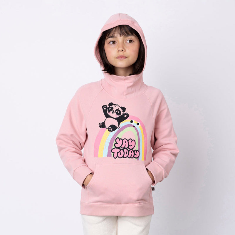 Minti Furry Hood - Yay Today Muted Pink