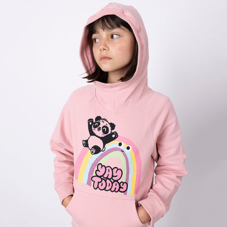 Minti Furry Hood - Yay Today Muted Pink