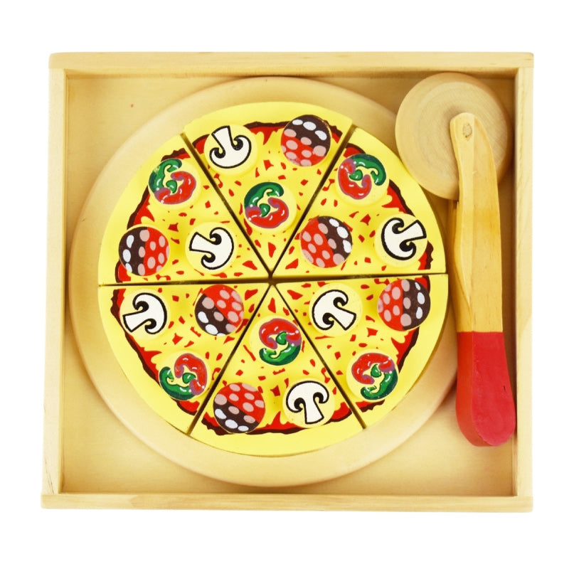 Wooden Pizza With Cutter