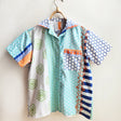 Shorties Disco Shirt Aqua Abstract