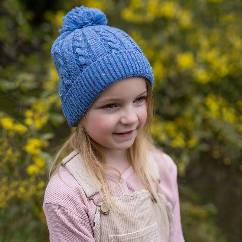 Acorn Alps Beanie - Speckle Blue