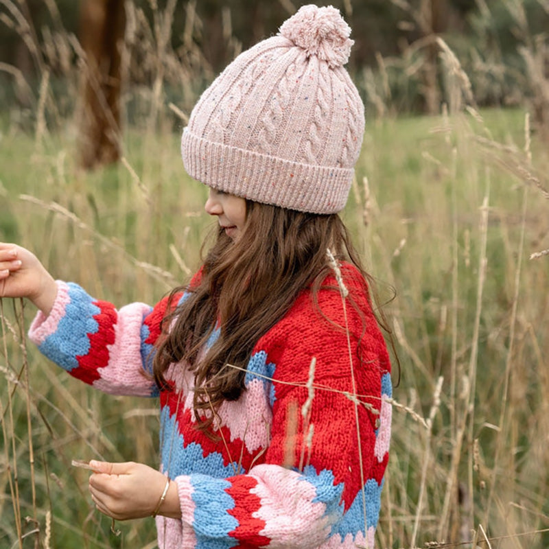 Acorn Alps Beanie - Speckle Pink