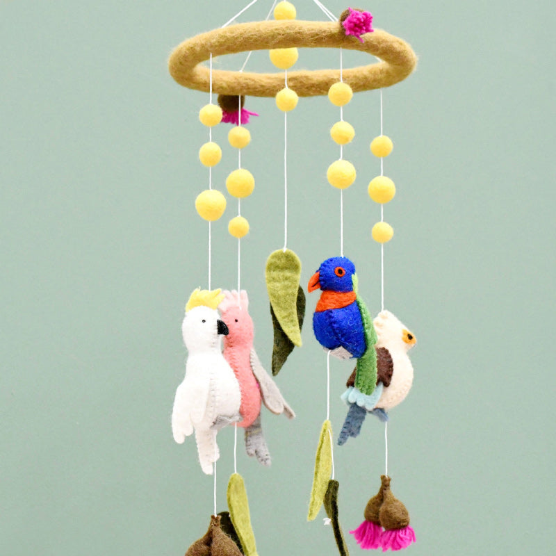 Baby Cot Mobile - Australian Birds