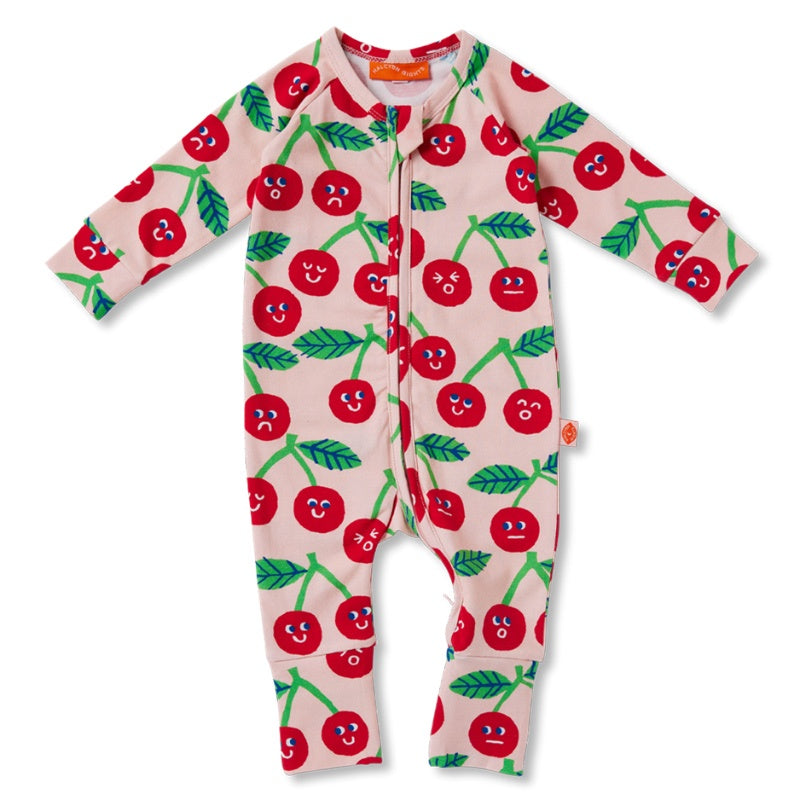 Halcyon Nights LS Romper - Cheeky Cherry