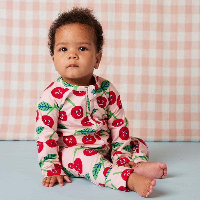 Halcyon Nights LS Romper - Cheeky Cherry