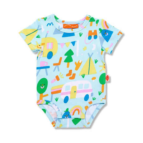 Halcyon Nights SS Bodysuit - Happy Camper