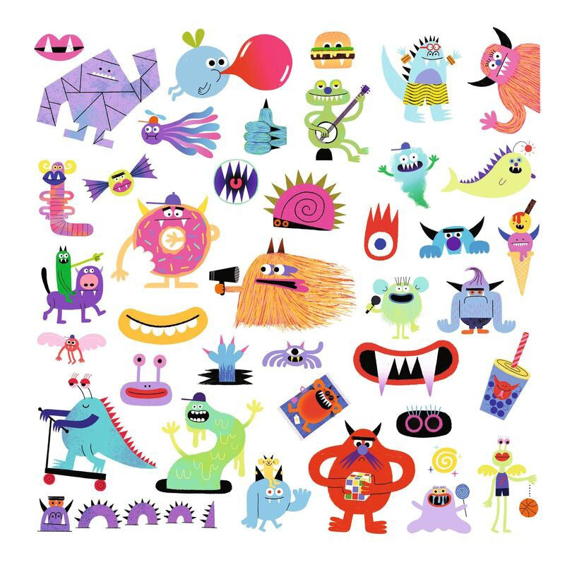 Djeco 160 Stickers - Monsters