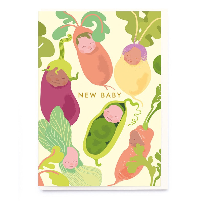 New Baby Veggies Card