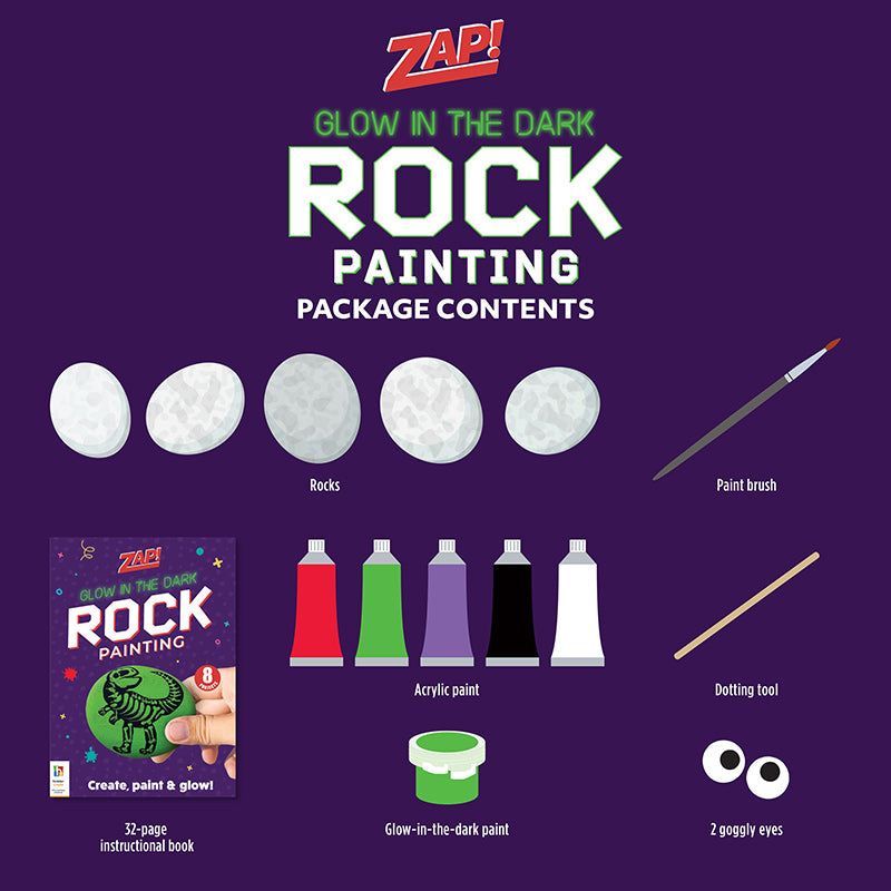 Zap! Glow In The Dark Rock Painting