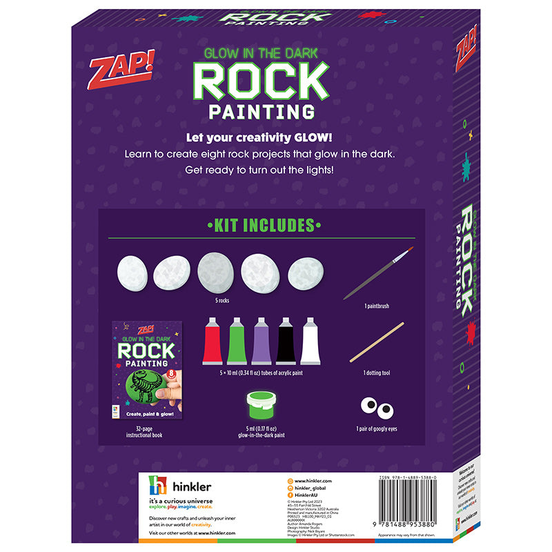 Zap! Glow In The Dark Rock Painting