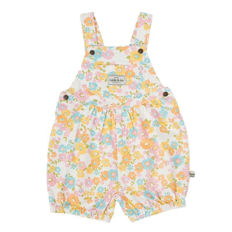 Goldie & Ace Bessie Bubble Shortalls - Flower Child