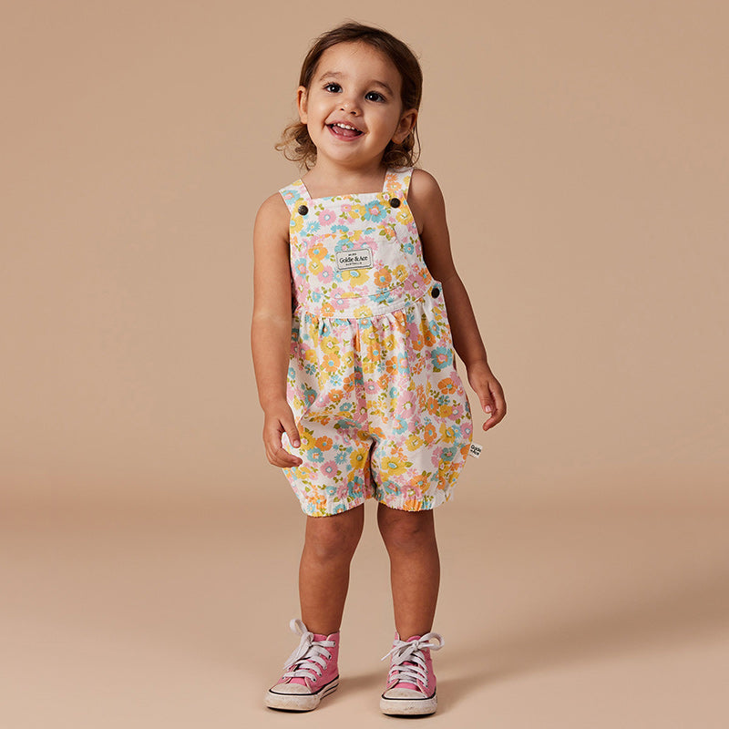 Goldie & Ace Bessie Bubble Shortalls - Flower Child