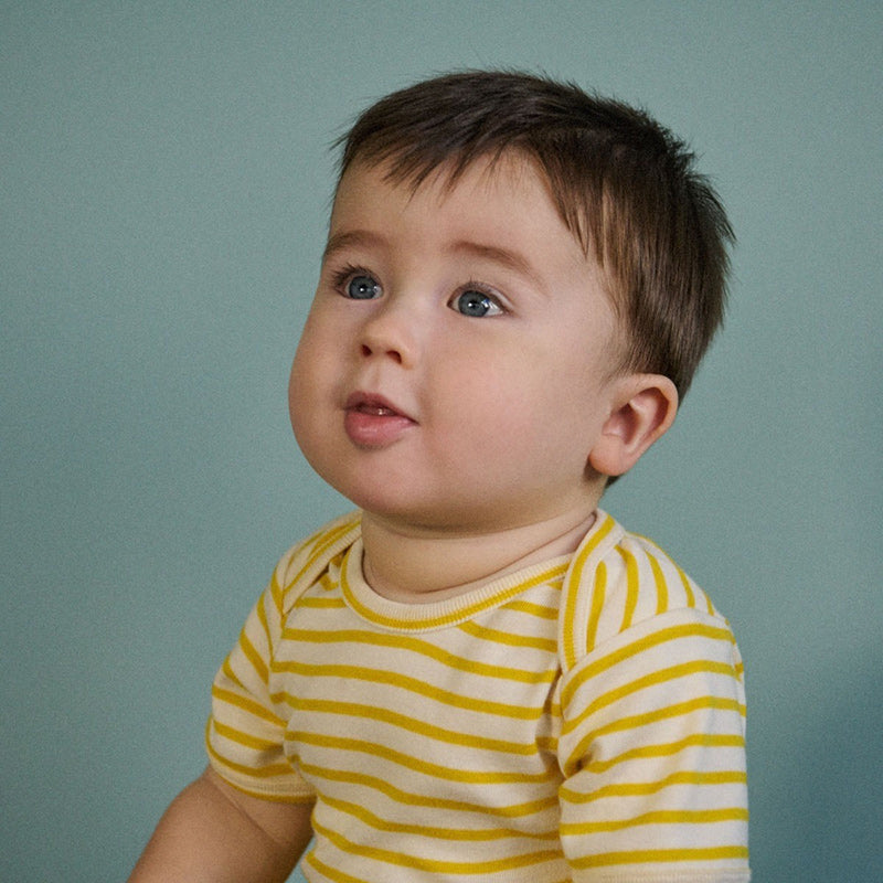 Nature Baby SS Bodysuit - Sunburst Sailor Stripe