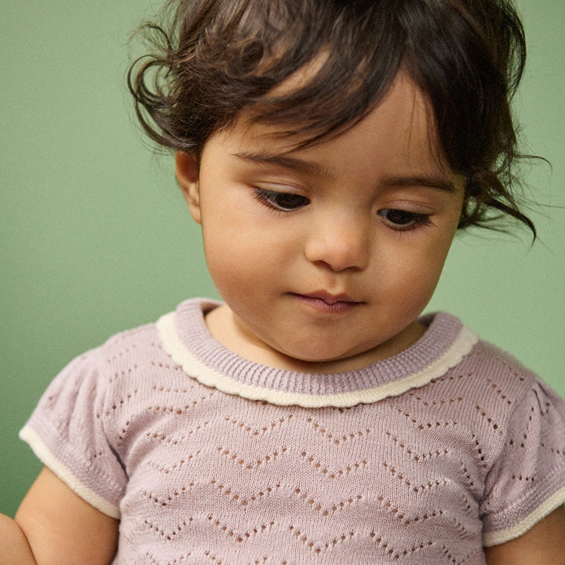 Nature Baby Lottie Suit - Pointelle Lilac