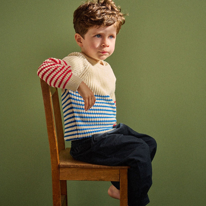 Nature Baby Billy Jumper - Mariner/Red Sailor Stripe