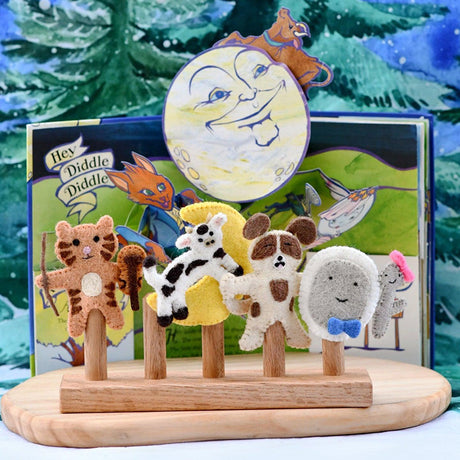 Hey Diddle Diddle Finger Puppets Set