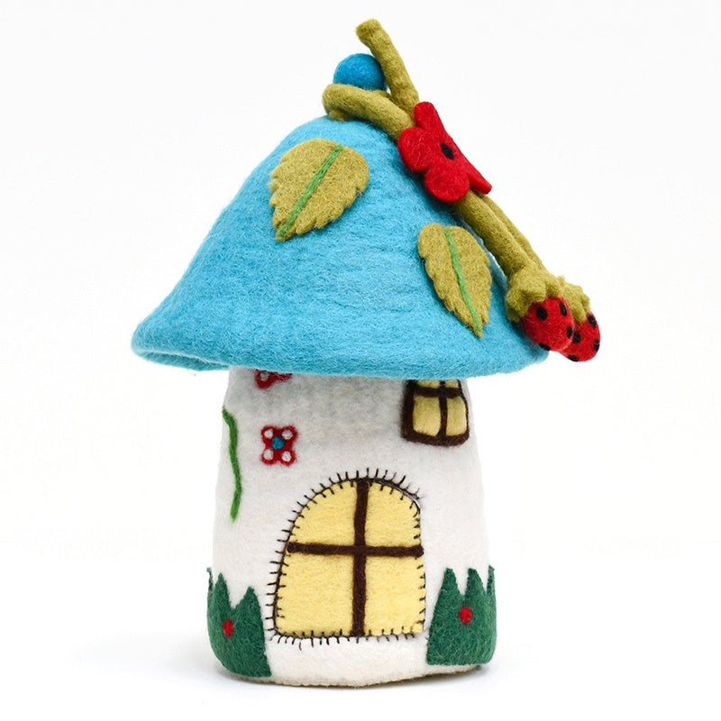 Fairies And Gnomes House - Blue Roof