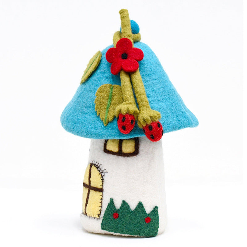 Fairies And Gnomes House - Blue Roof