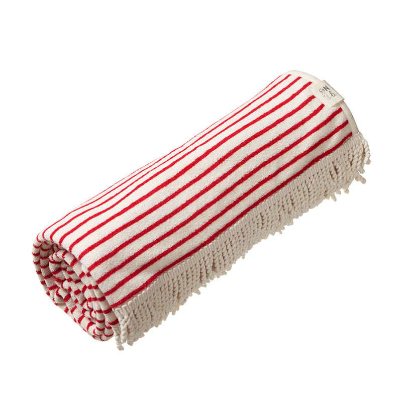 Nature Baby Beach Towel - Red Sea Stripe
