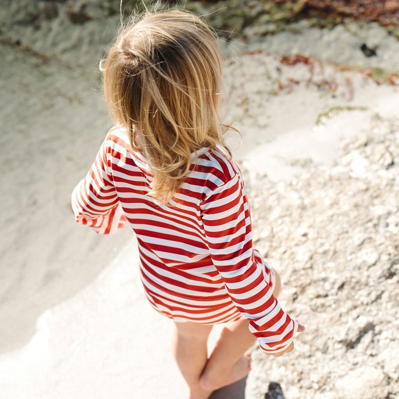 Nature Baby Splash Top - Red Sea Stripe