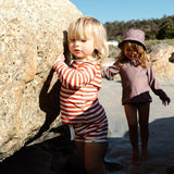 Nature Baby Splash Top - Red Sea Stripe