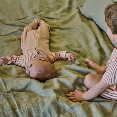 Nature Baby Dreamlands Suit - Red Pinstripe