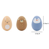 Wooden Animal Egg Shaker Assorted