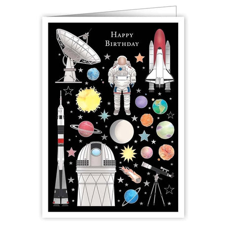 Universe And Space Birthday Card