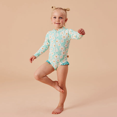 Goldie & Ace LS Swimsuit - Daisy Delight