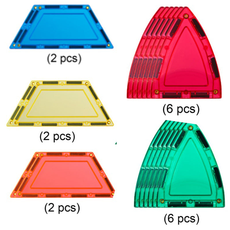 Learn & Grow Magnetic Tiles - Dome Pack 18PC