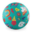 Playground Ball 7 Inch - Smiley Aqua
