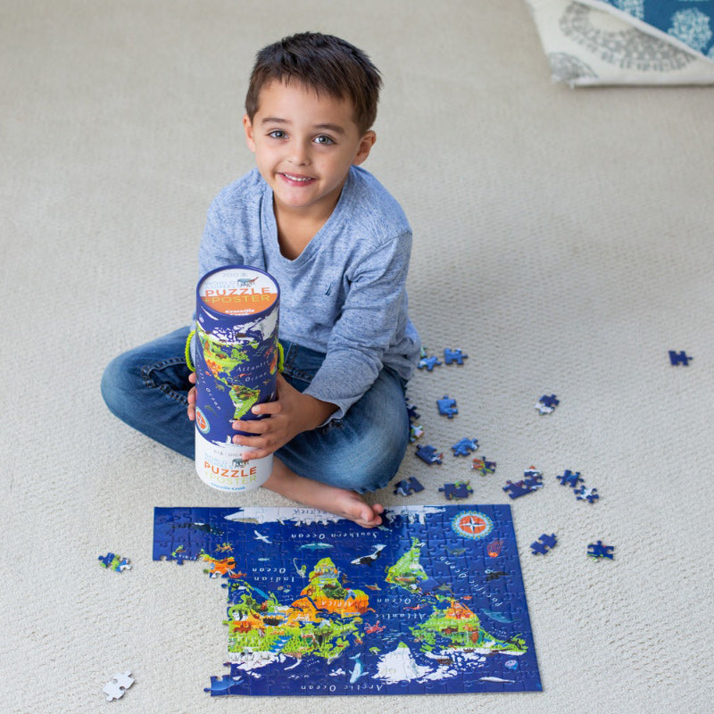 Puzzle + Poster 200PC - World Animal