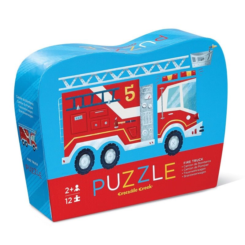 Mini Puzzle 12PC - Fire Truck