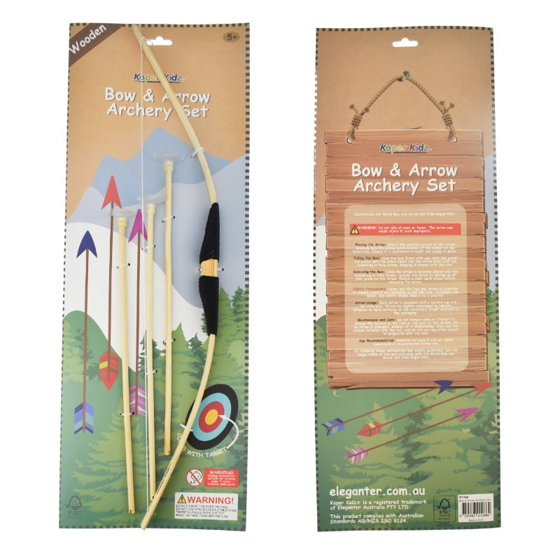 Wooden Bow & Arrow