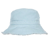 Acorn Frayed Bucket Hat - Seafoam