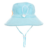 Acorn Towelling Bucket Hat - Light Blue