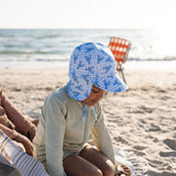 Acorn Swim Flap Hat - Blue Lobsters