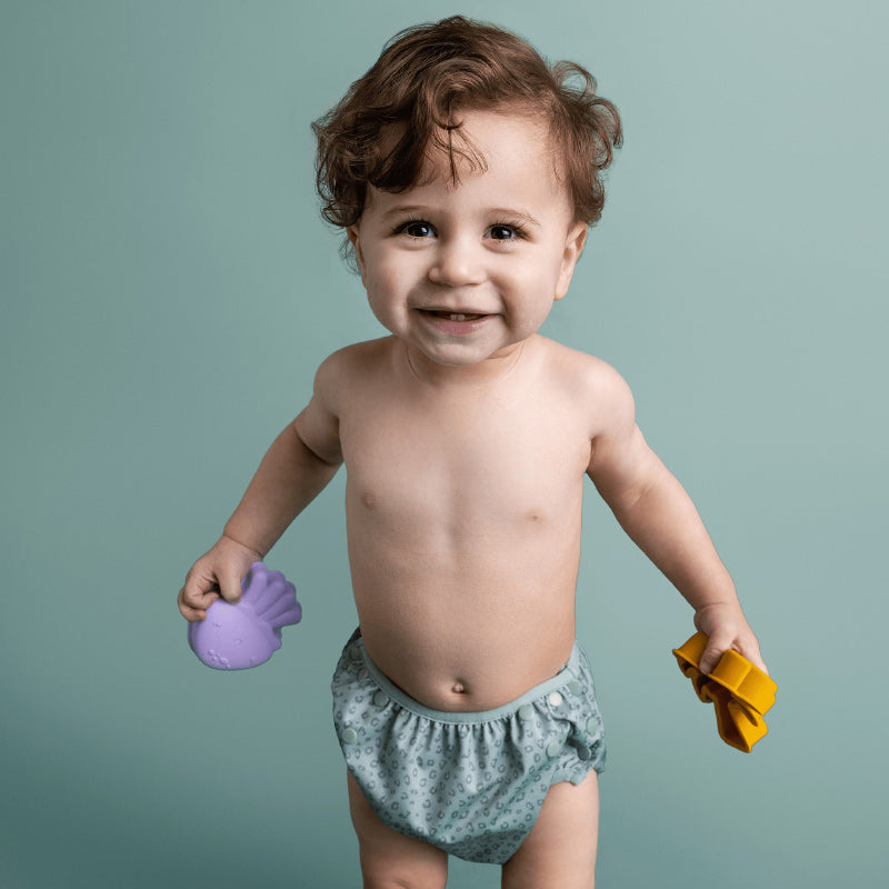 Swim Essentials Swim Nappy - Green Leopard